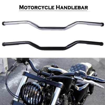 Motorcycle 1" Tracker Handlebars Drag Bars For Yamaha V-Star XVS 650 1100 1300 - Image 1 of 4