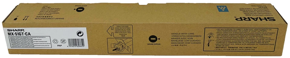 Sharp MX-51GTCA Original Cyan For Sharp MX-5112N/MX-4112N/MX-4140N/MX-5140N - Image 1 of 1