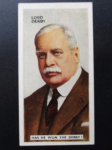 No.1 LORD DERBY - In The Public Eye by Godfrey Phillips 1935 - Picture 1 of 1
