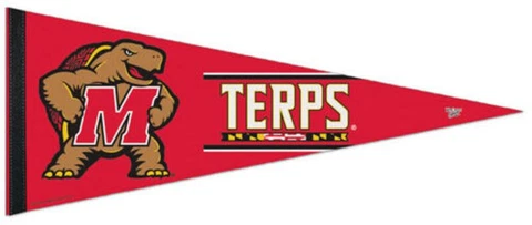 Maryland Terrapins NCAA Classic Carded Soft Felt Premium Pennant 12 x 30" Cover