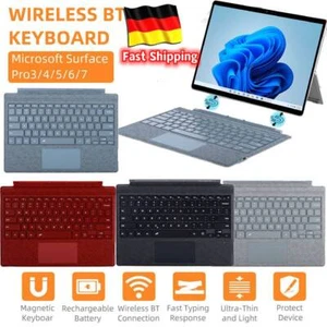 Type Cover Keyboard with Trackpad BT for Microsoft Surface Pro 3 4 5 6 7 7 Plus - Bild 1 von 15