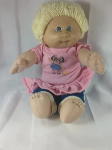 Chupete Cabbage Patch Kids 1984 pelo corto rubio ojos azules falta  - Imagen 1 de 7