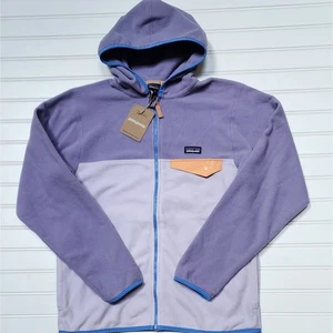 NWT Patagonia Kids Micro D Snap-T Full Zip Fleece Jacket: Foxglove Purple - Picture 1 of 7