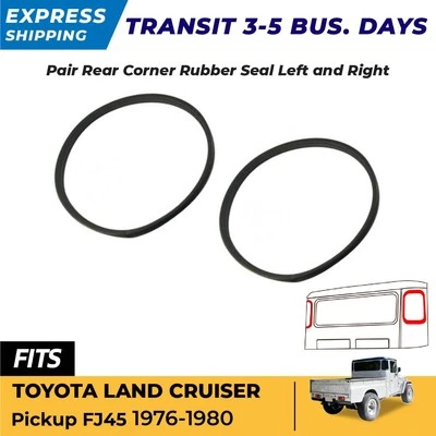 Sello de goma de vidrio esquina trasera UG10 para camioneta Toyota Land Cruiser FJ45 1976-80 Foto 1 de 4
