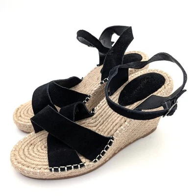 Seychelles Claim To Fame Alpargata Plataforma Cuña Sandalia Negra Talla US8.5 EU39 Foto 1 de 4