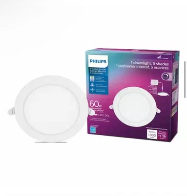 Philips White LED Dimmable 60-Watt Canless Downlight 6” (Model # 9290032596) - Image 1 of 4