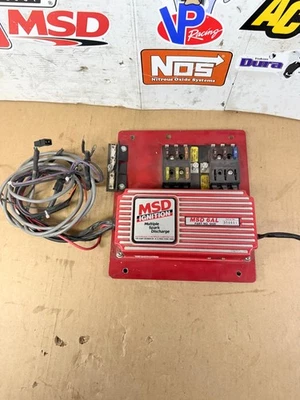 CHEVY FORD MSD IGNITION 6AL MULTIPLE SPARK DISCHARGE IGNITION BOX 6420 WORKING - Image 1 of 4