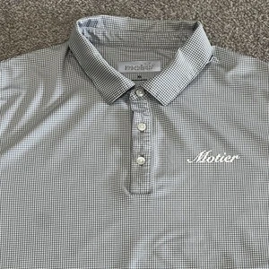 Camisa Polo Motier Hombre XL Logo Lafayette Golf Performance Manga Corta Gris Cuadros - Imagen 1 de 24