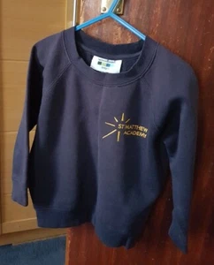 School Uniform St Matthew Academy sweatshirt - Picture 1 of 2