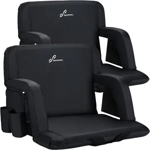 Stadium Seating for Bleachers, Stadium Seats with Back Support Bleacher Chairs - Picture 1 of 9