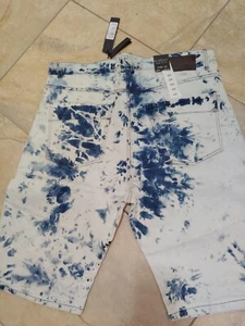 M.Society Men's Streetwear Big & Tall Vintage Moto Denim Jean Short Size 44 - Picture 1 of 6