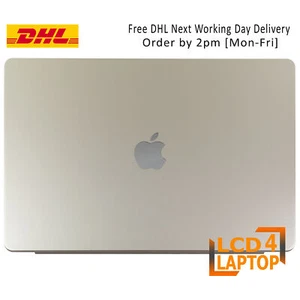 Für MacBook Air (M3, 2024) A3114 15" Full Screen Assembly EMC 8612 Starlight - Bild 1 von 3