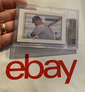 Mickey Mantle BGS 9.5 GEM MINT 1989 Bowman INSERT Card Vintage Jumbo ❤️ NYC - Picture 1 of 12