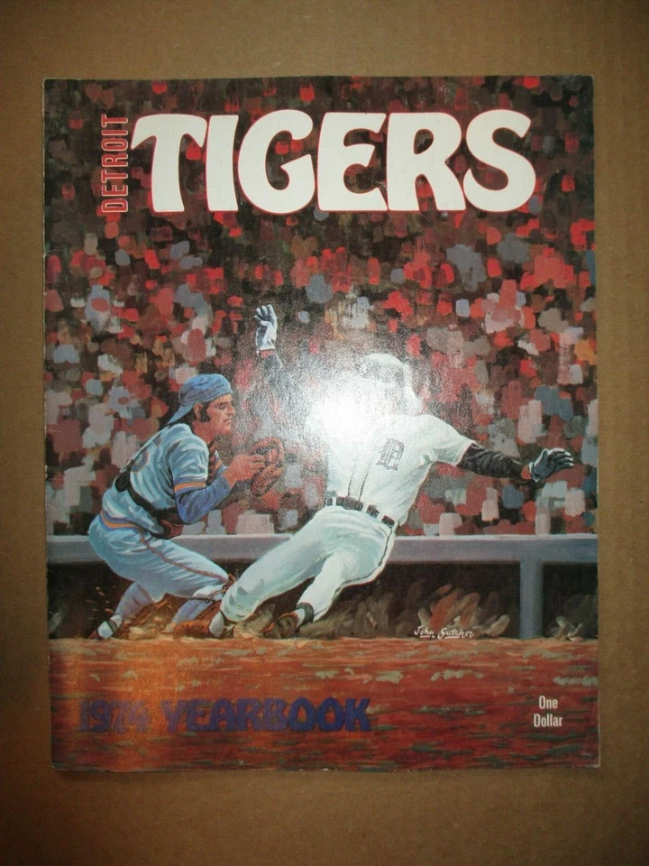 Original 1974 DETROIT TIGERS Yearbook VG+ - Image 1 of 1