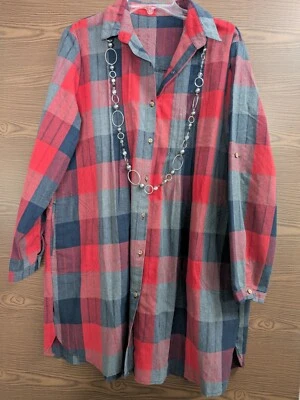 SIZE XL UNBRANDED Multi-Colored Checked Dress INVPV624 - Image 1 of 2