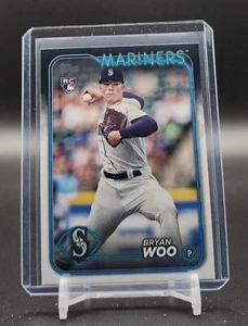 2024 Topps Series 1 Bryan Woo RC Rookie #12 Seattle Mariners - Picture 1 of 2