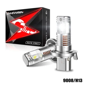 Pair H13 9008 LED Headlight bulbs for Dodge RAM 1500 2500 3500 2010-2012 - Picture 1 of 13
