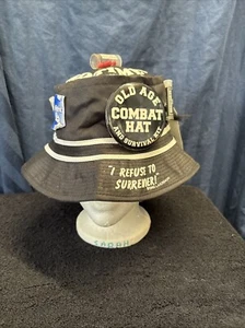 Vintage 1989 Laid Back Enterprises Old Age Combat Hat Neuheit GAG GIFT Size M - Bild 1 von 11