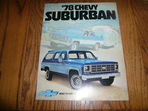 1978 Chevrolet Suburban Chevy Trucks Sales Brochure - Vintage - Picture 1 of 6