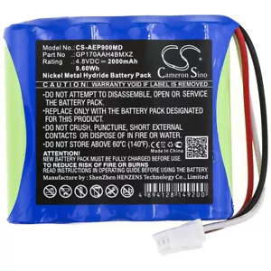 2000mAh Battery for American Diagnostic 9002-5, ADC E-Sphyg 2 P/N: GP170AAH4BMXZ - Picture 1 of 3