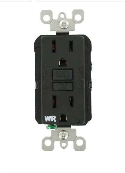 (1) Leviton GFWR1-E 15A 125V Gfci Smartlock Pro Receptacle Black - Image 1 of 1