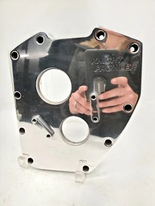 HARLEY TWIN CAM WOODS PERFORMANCE KNIGHT PROWLER BILLET BELT DRIVE CAM COVER #1 - Picture 1 of 8