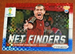 2014 Prizm World Cup Aleksandr Kerzhakov Net Finders rosso bianco blu plaid RWB - Foto 1 di 2