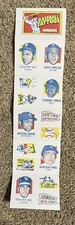BASEBALL REGGIE JACKSON 1971 TOPPS TATTOOS 3 OF 16 COMPLETE SHEET