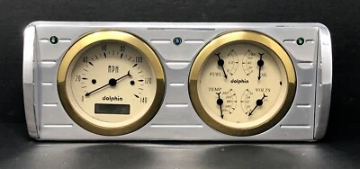 Juego de insertos estilo cuádruple panel de instrumentos Ford Car 1940 dorado Foto 1 de 4