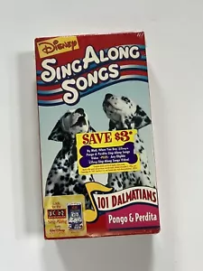 Disney SING ALONG SONGS 101 DALMATIONS Pongo & Perdita VHS Video Tape 1996 - Picture 1 of 2