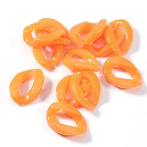 Flat Twist Oval Open Ring Beads Connector Link Chain DIY Necklaces 5-50Pcs/Lot