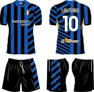 Completo NeroAzzurri Lautaro Nome Numero Personalizzabili Gratis No Reso - Foto 1 di 2