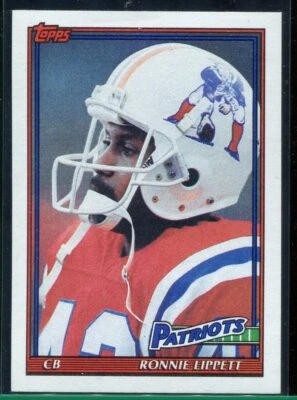 1991 Topps Football Ronnie Lippett #622 New England Patriots  - Image 1 of 2