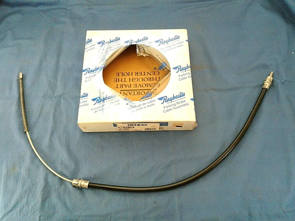 Cable de freno de estacionamiento trasero Ford Mercury 1983-88 Bendix # C1263 Raybestos BC93097 Foto 1 de 1