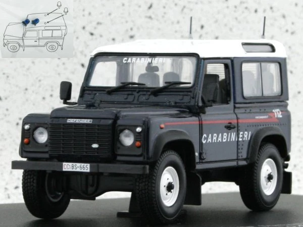 Land Rover Station wagon Italian Police "carabinieri" Universal Hobbies 1 43
