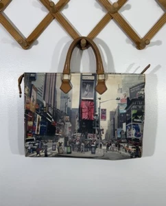 Borsette Purse New York City Leather Bag Made In Italy - Picture 1 of 12