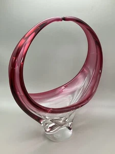 Vintage Chalet Glas Korb Schale signiert Chalet Canada - Bild 1 von 13