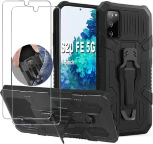 Samsung Galaxy S20 FE 5G Case Full Body Protection Cover Tempered Glass Rugged - Picture 1 of 24