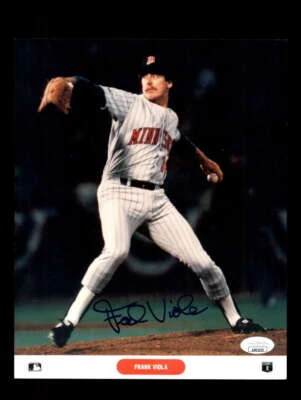 Foto autógrafa de gemelos 8x10 firmada por Frank Viola certificado de autenticidad JSA Foto 1 de 3