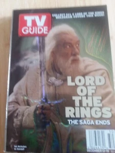 TV Guide December 13-19 2003 Lord of the Rings Holgram Cover - Picture 1 of 6