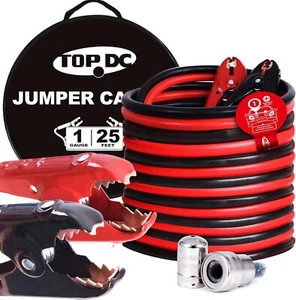 Jumper Cables for Car,SUV and Trucks Battery,Heavy Duty Automotive Booster Cable - Picture 1 of 50