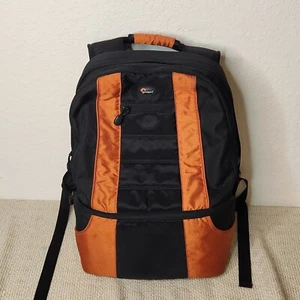 LowePro Compu Day Pack Professional DSLR Laptop Camera Backpack Black Orange - Picture 1 of 6