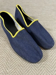 Pair of mens Denim blue Slippers size 12 - Picture 1 of 6