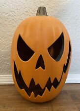 Large Light Up Halloween Pumpkin Blow Mold Jack O Lantern 16" Gemmy Needs Light