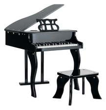 Pianola Musicale Pianoforte a Coda 30 Tastiera Giocattolo Bambini Panchetta Nero