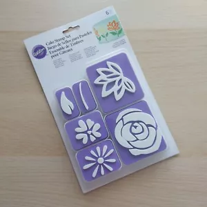 Wilton Cake Craft Cake Decorating Cake Stamp Set 6pc Plant Life Designs Unused - Picture 1 of 17