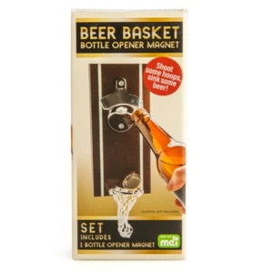 444477 BEER BASKET BOTTLE OPENER MAGNET NOVELTY BOTTLE OPENER FRIDGE MAGNET - Picture 1 of 3