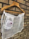 Apron Vintage Hostess Sheer Half Sweet Floral Feminine Cottagecor