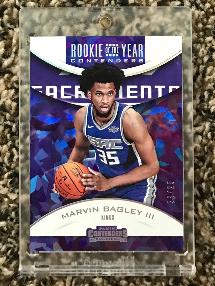 2018-19 Panini Contenders Marvin Bagley III RC ROY Cracked Ice /25 Mint Rookie - Image 1 of 3