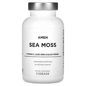 Amen, Sea Moss + Vitamin C, Aloe Vera & Black Pepper, 90 Vegetable Capsules - Picture 1 of 3